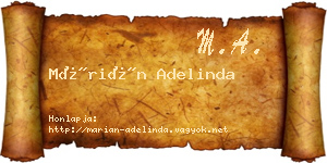 Márián Adelinda névjegykártya